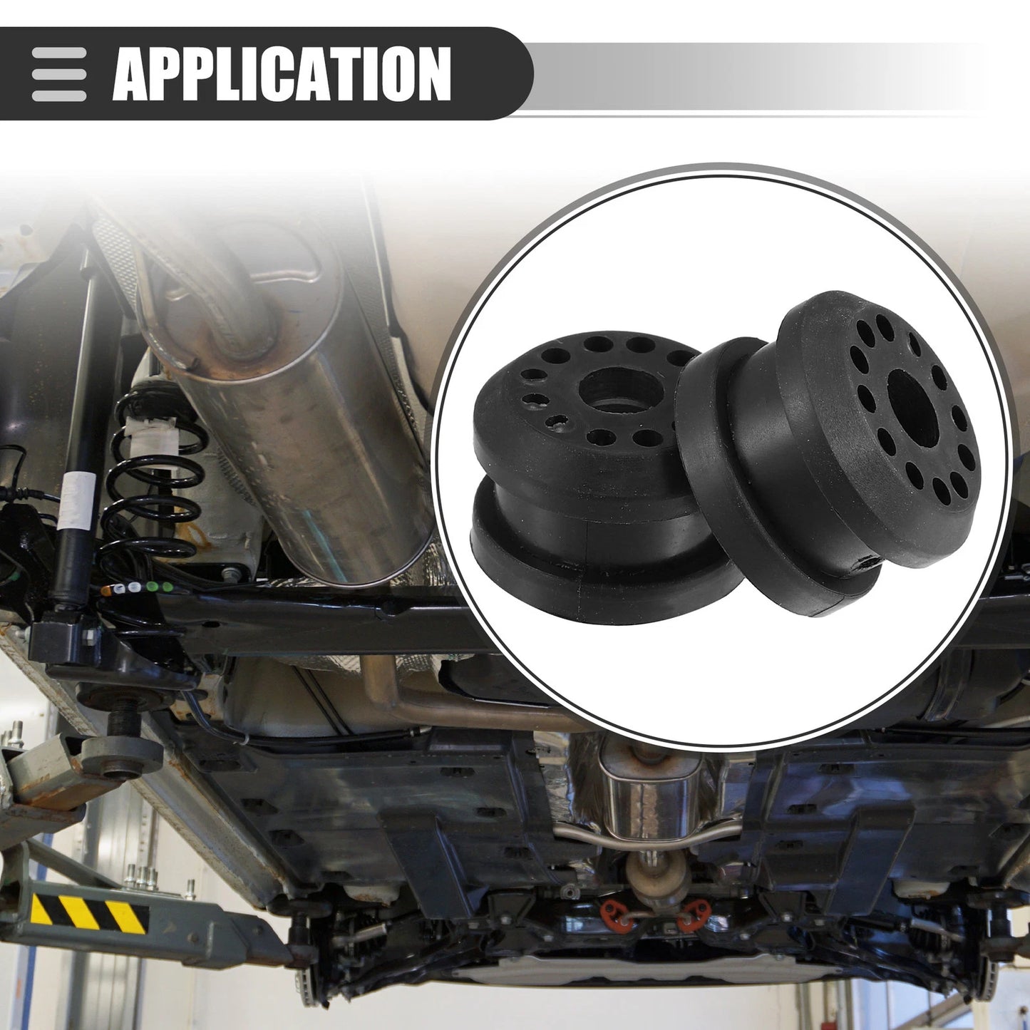 Transfer Case Linkage Bushing for Dodge Ram Rubber Black 4 x Pieces