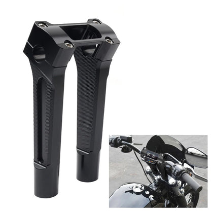 Black 8" Pullback Handlebar Riser for Harley Dyna M8 Softail Street Bob (2018-2021)
