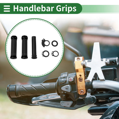 7/8" 22mm Hand Grips Rhombus Black for Motorcycle