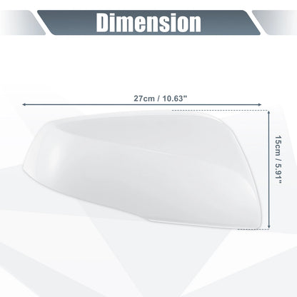 Right Side Car Mirror Cover Cap White for Toyota RAV4 (2019-2023)