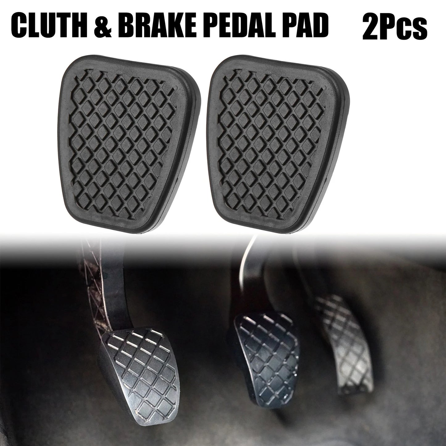 Car Anti-Slip Clutch Brake Pedal Covers Black for Acura NSX (1991-2005)