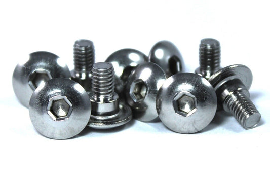 10x Bulloni M6x12mm con spalla 4mm for Honda Inox carenatura