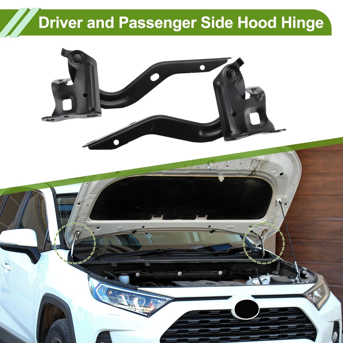 Hood Hinges 1 Pair for Toyota Corolla (2020-2022)