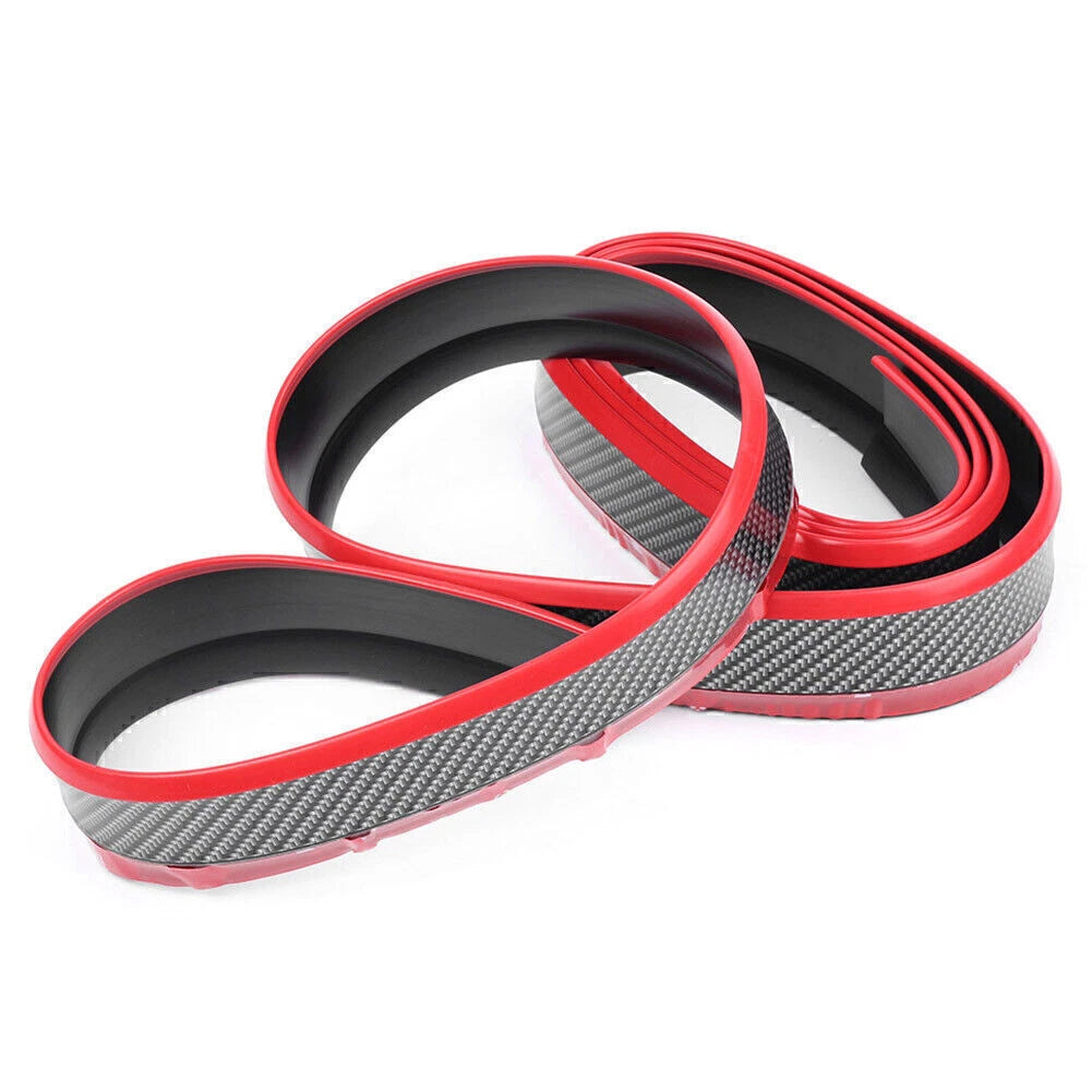 2.5M Rubber Lower Lip Protective Strip for Auto Bumper Skirts (Fits Various Models)