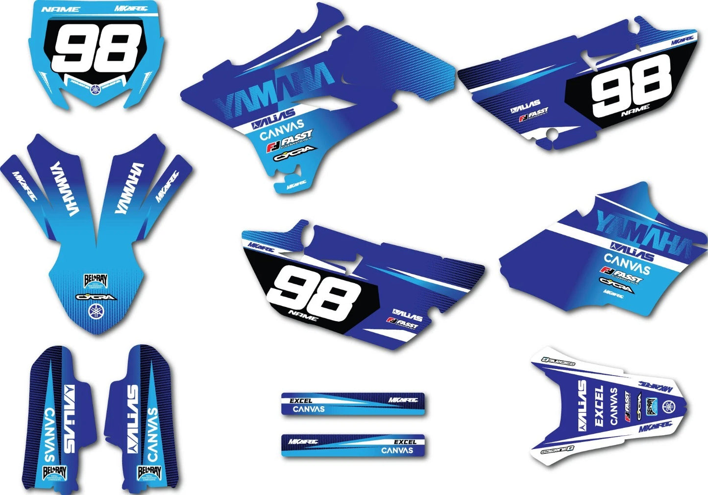 YZ85 Custom Graphic Kit for YAMAHA YZ 85 (2015-2021)