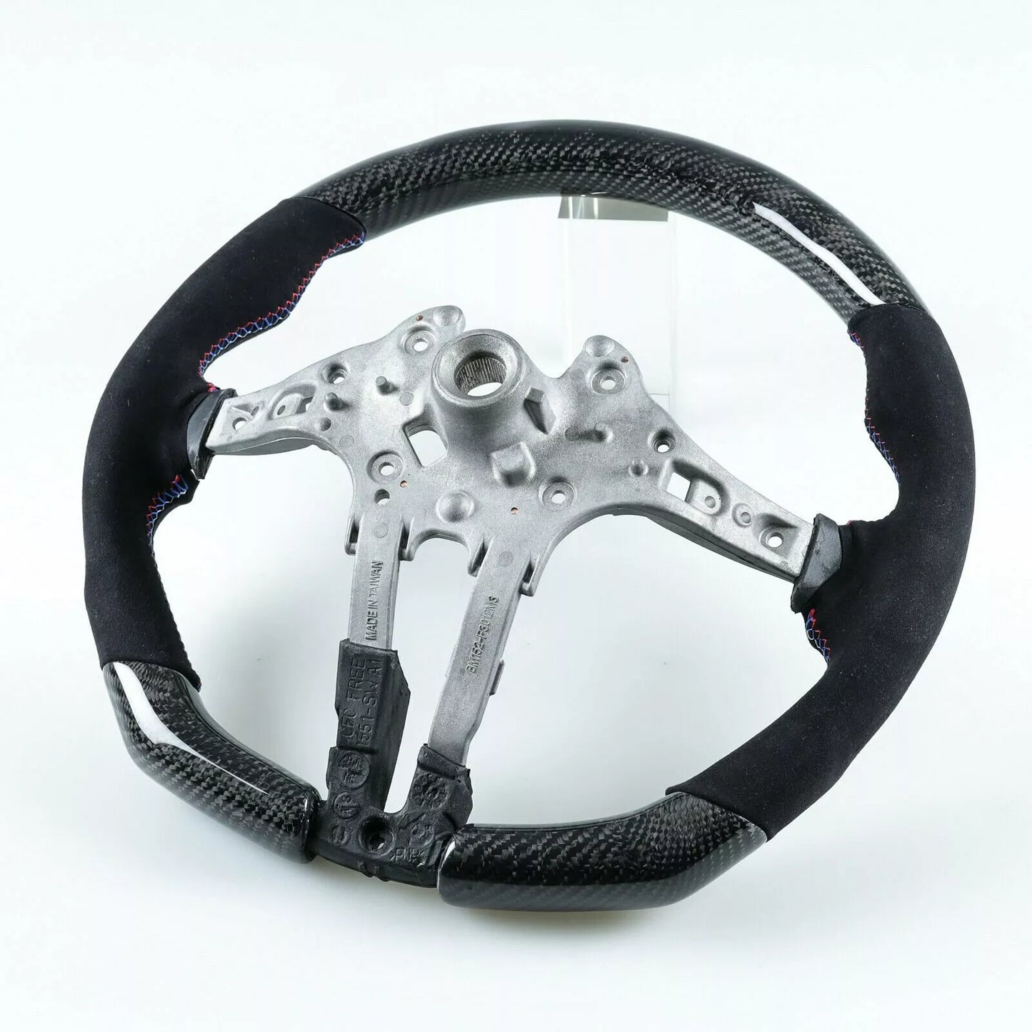 Steering Wheel Cover for BMW F80 M3/F82 M4 (2014-2023) - Carbon Suede, 3 Colors