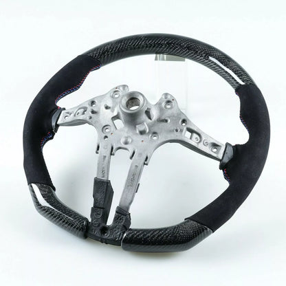 Steering Wheel Cover for BMW F80 M3/F82 M4 (2014-2023) - Carbon Suede, 3 Colors