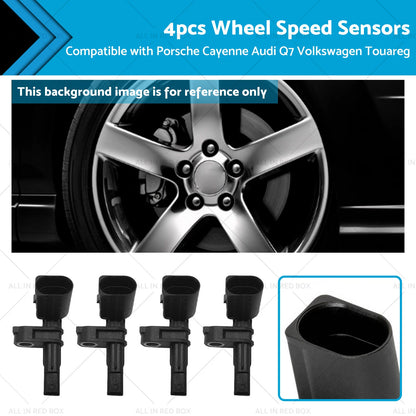 4x Wheel Speed Sensor for Audi Q7, Porsche Cayenne, VW Touareg (2007-2019)