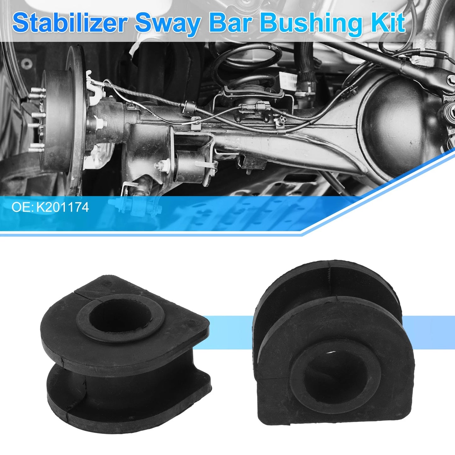 Stabilizer Sway Bar Bushing Kit for Cadillac Escalade (2009-2019) Black
