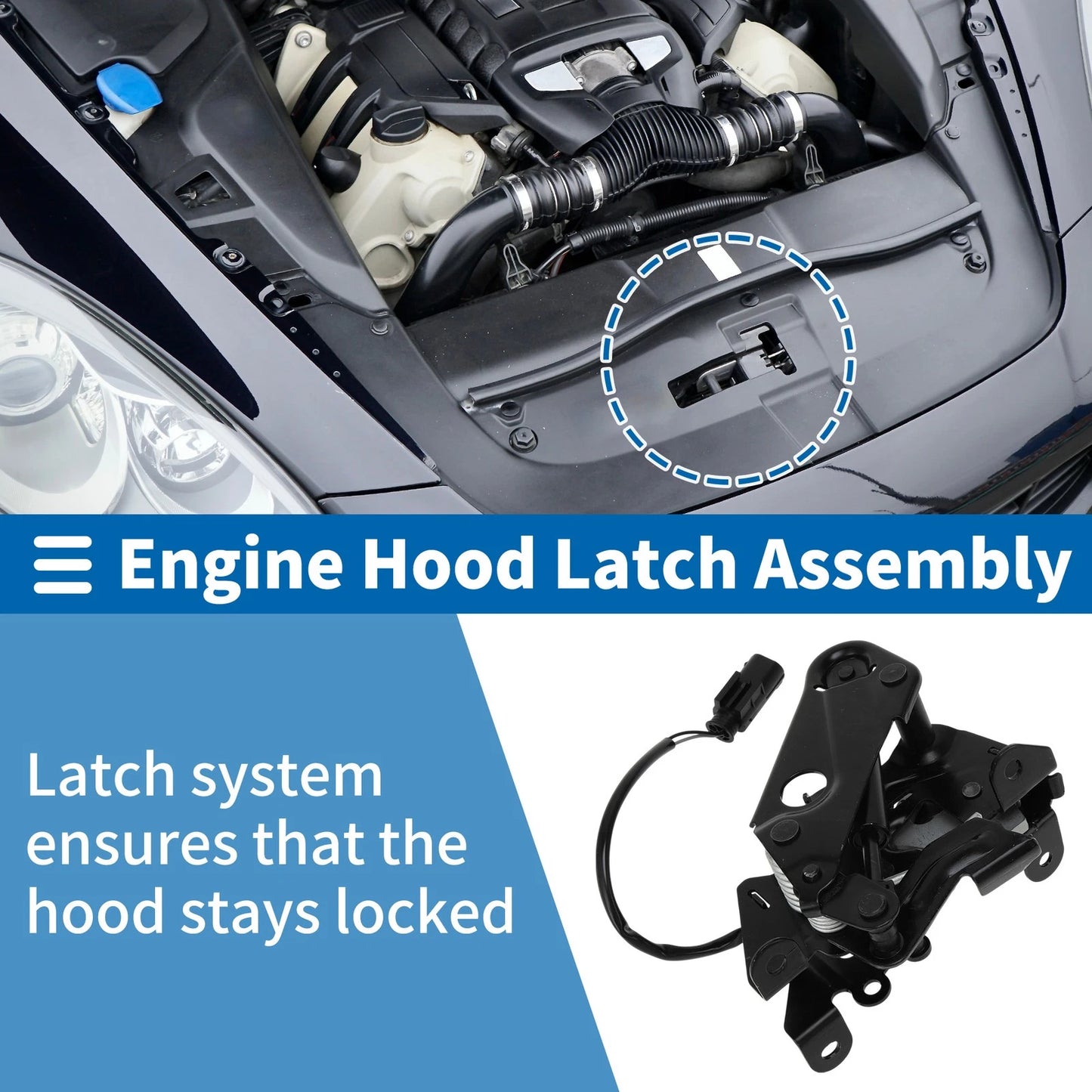 Hood Latch Assembly for BMW 5 Series F10 (2009-2016) - 1 x Quality Parts