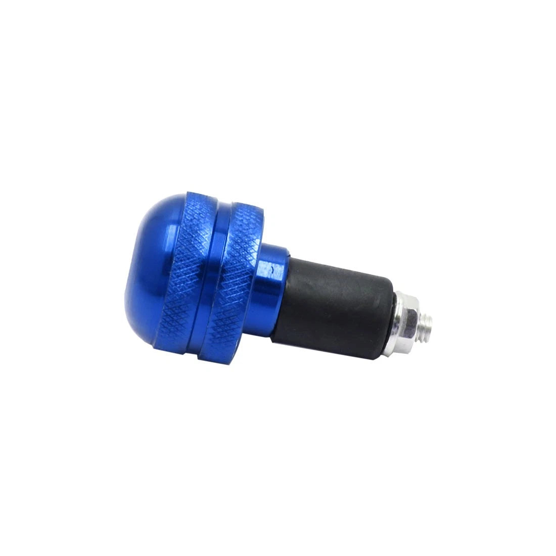 2 x 17mm Handlebar Dia Aluminum Alloy Motorcycle Grips End Cap Blue
