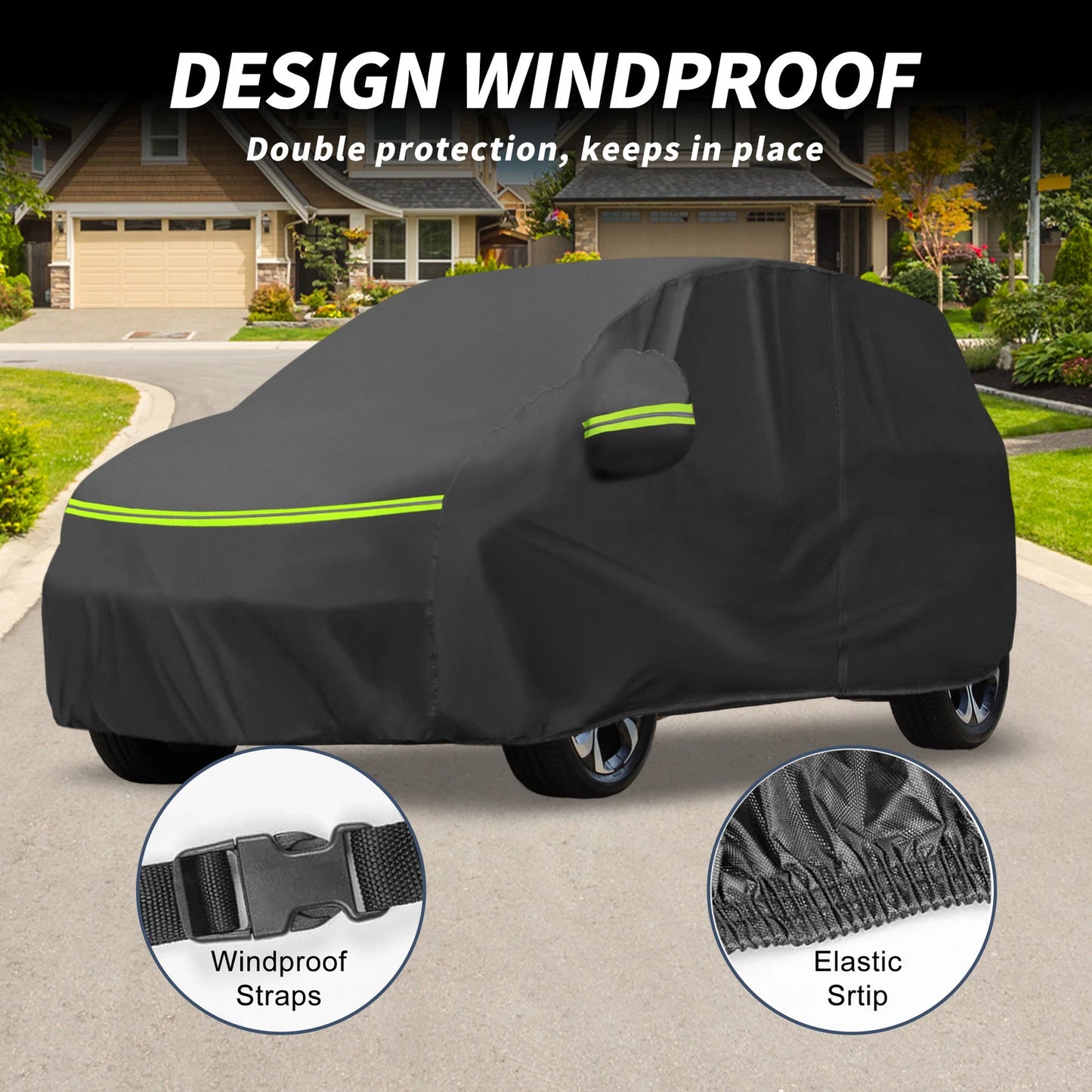 Waterproof 210D-PU Car Cover for Jeep Renegade (2014-2019)