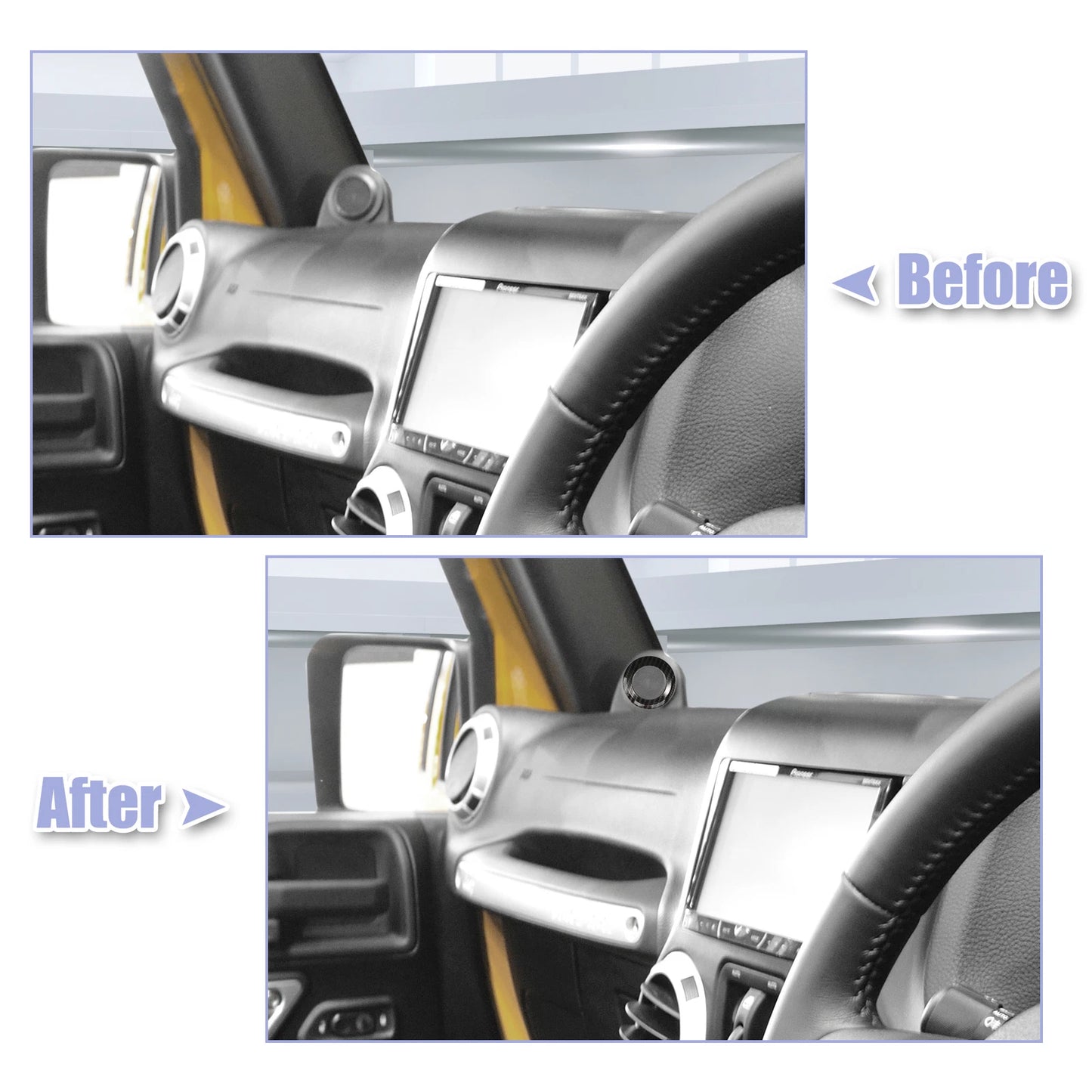 Pillar Speaker Decoration Covers for Jeep (2018-2023)