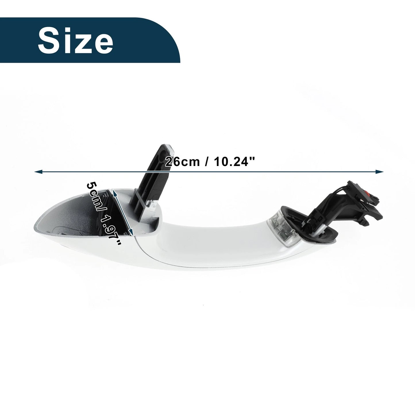 Exterior Door Handle for BMW F07 F10 F11 (2010-2017) Front Right Black