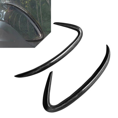 Carbon Fiber Rear Bumper Splitter Canard Fins for Benz GLE Class Coupe (2020-2024)
