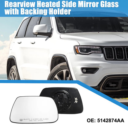 Heated Right Rearview Side Mirror Glass for Jeep Grand Cherokee (2011-2023)