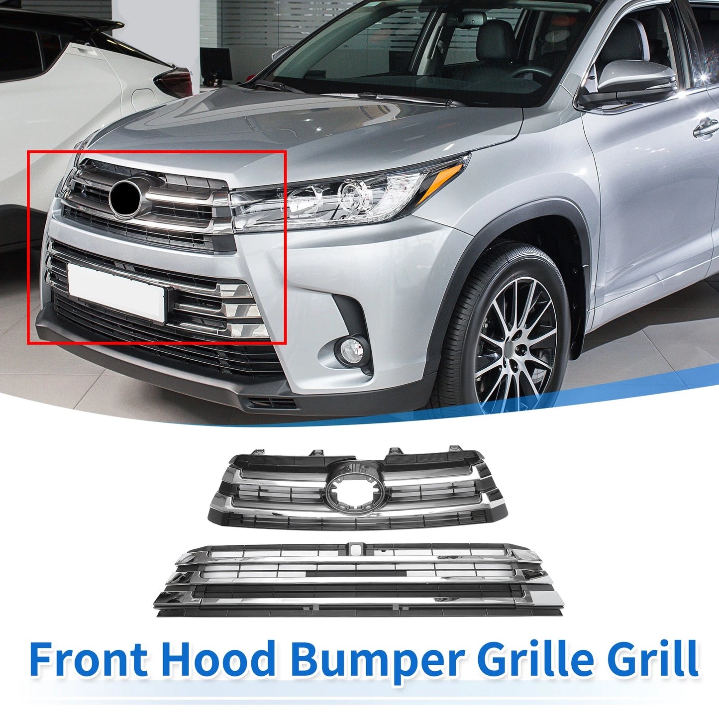 Front Lower Grille for Toyota Corolla 2020-2022 Black