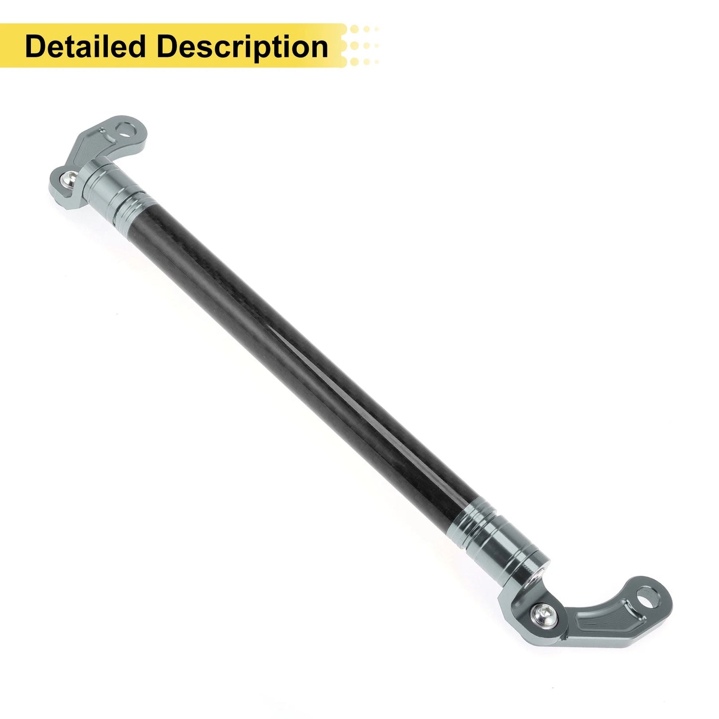 Balance Bar 0.39" 10mm Titanium Tone for Motorcycle Motorbike