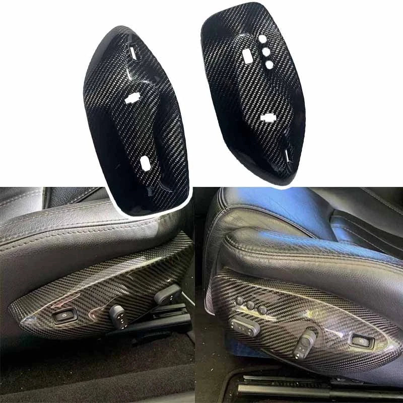 Carbon Fiber Seat Control Switch Cover for Maserati GranTurismo GC MC 08-19 LHD