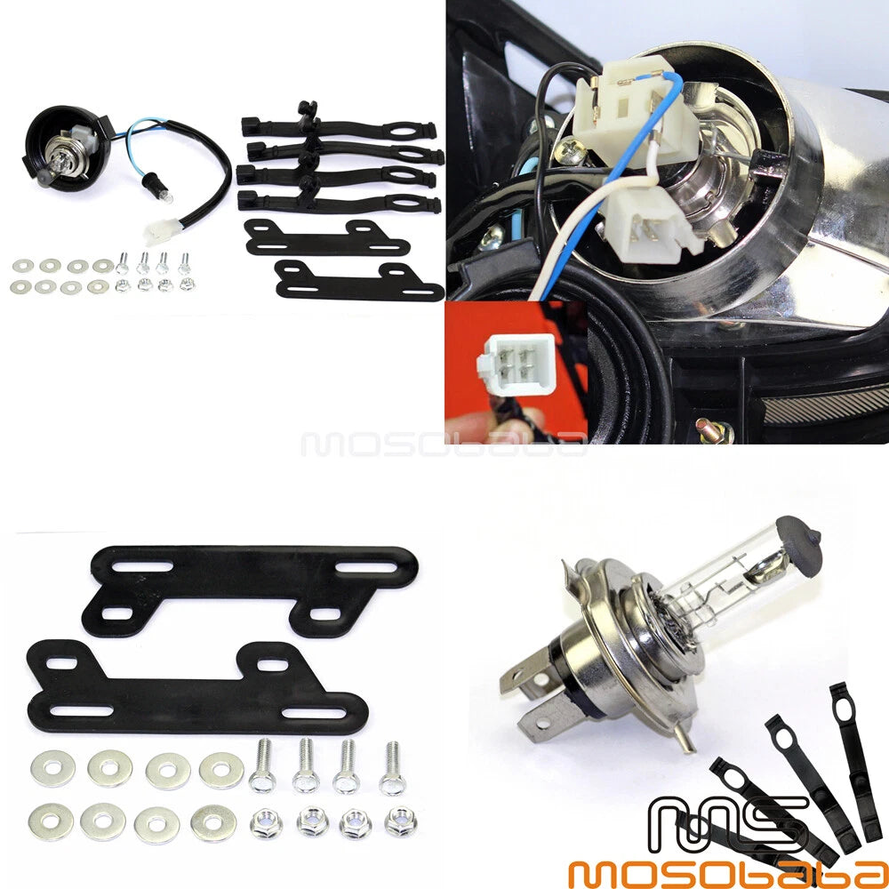 Dirt Bike Headlight Lamp for Kawasaki KLX110/125/140/250/300, Suzuki DR100 (2002-2023)