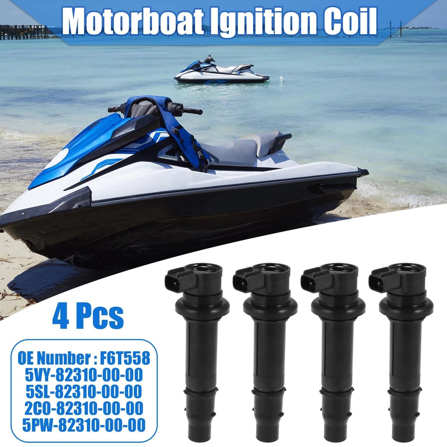 Ignition Coils 4 x for Yamaha FZ1 (2006–2014)