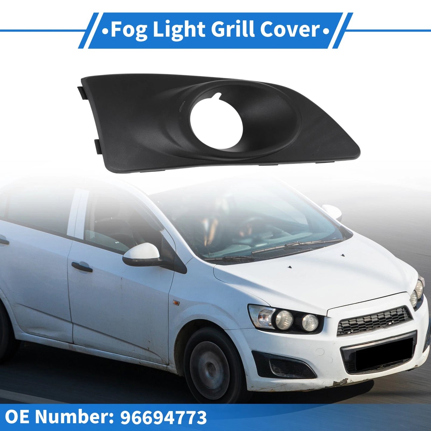 1 Pc Front Right Fog Light Grill for Chevrolet Aveo (2011-2014)