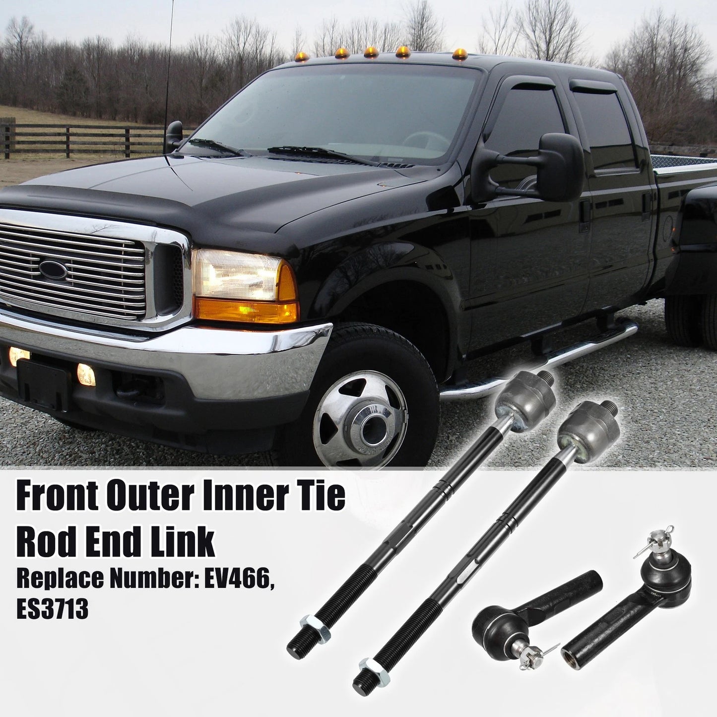 6 x Front Outer Inner Tie Rod End Links for Toyota Matrix (2003-2008)