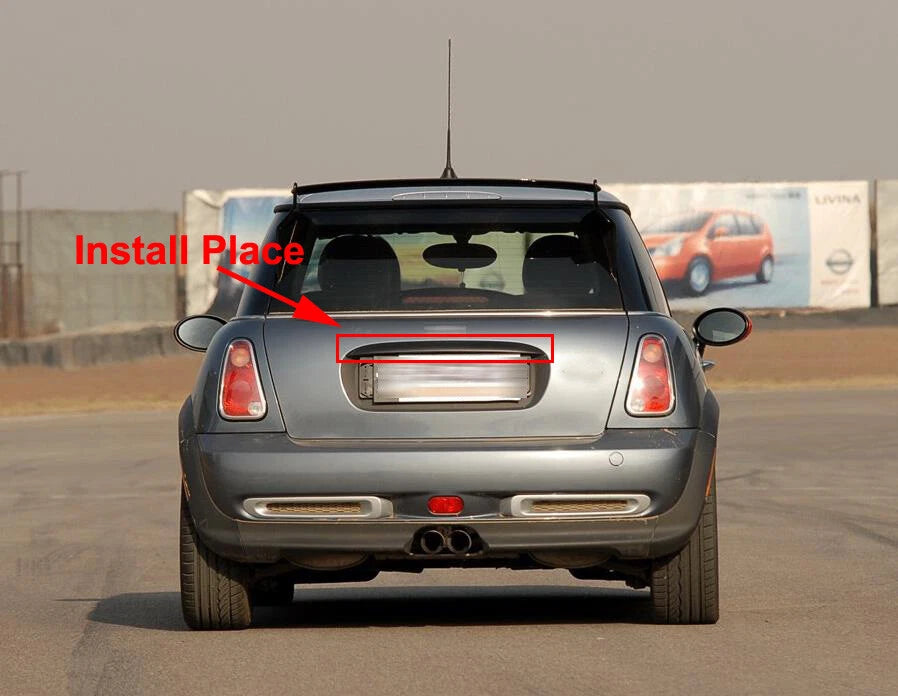 Real Carbon Fiber Tailgate Trim Strip Cover fit for Mini Cooper R50 R53