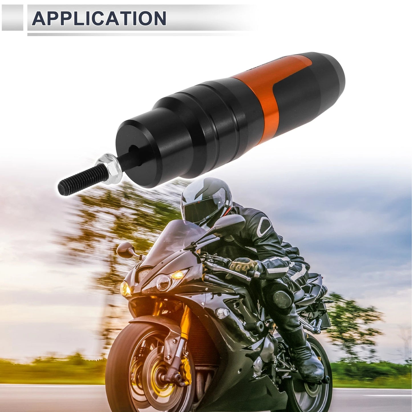 10mm Aluminum Alloy Motorcycle Slider Frame for Make Model