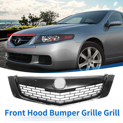 Front Upper Bumper Grille for Acura TSX 2009 Base V6 2.4L L4 (2009)