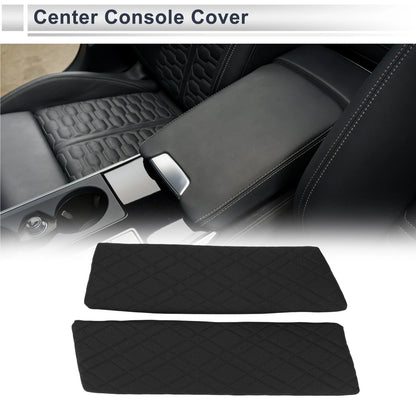 Car Center Console Cover for BMW 5 Series G30 2018-2023 Black 1 x Set