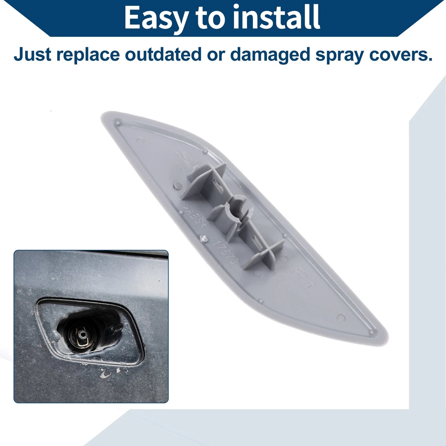 Front Right Washer Nozzle Cover for Honda Civic FB2 FB3 (2012-2013) 1 Pc