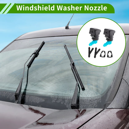 Windshield Washer Nozzle & 2 x Hose Connectors for Lincoln (2007-2010)