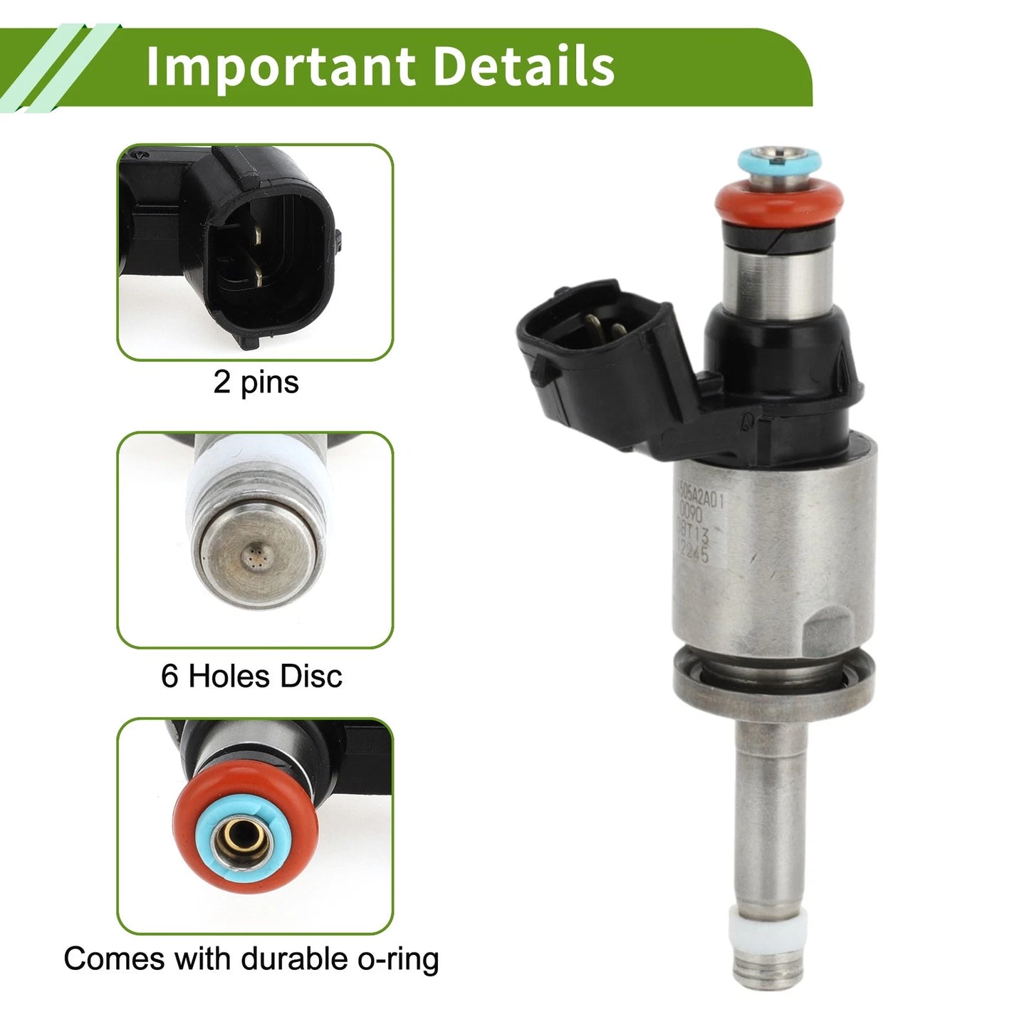 Fuel Injector for Honda CR-V 2.4L (2015-2017) - 1 x Black Injector
