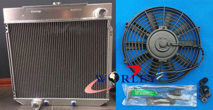 Aluminum Radiator + Fan for Ford Falcon XA XB XC Fairlane ZF ZG 6 Cyl (1972-1977)