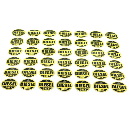 Diesel Only Round Sticker for Truck Label Tank Vinyl Car