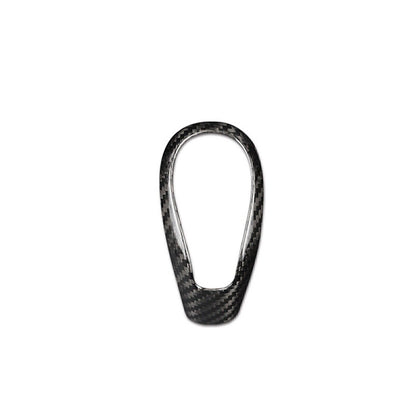 Gear Shift Knob Cover for Volvo S60 V40 (2012-2019) Black Carbon Fiber
