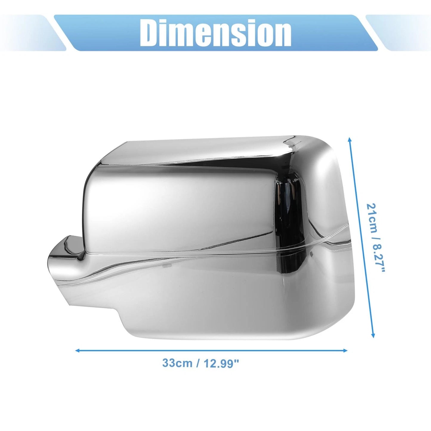 Chrome Plated Power Full Mirror Cover Caps for Ford F150 (2004-2008)