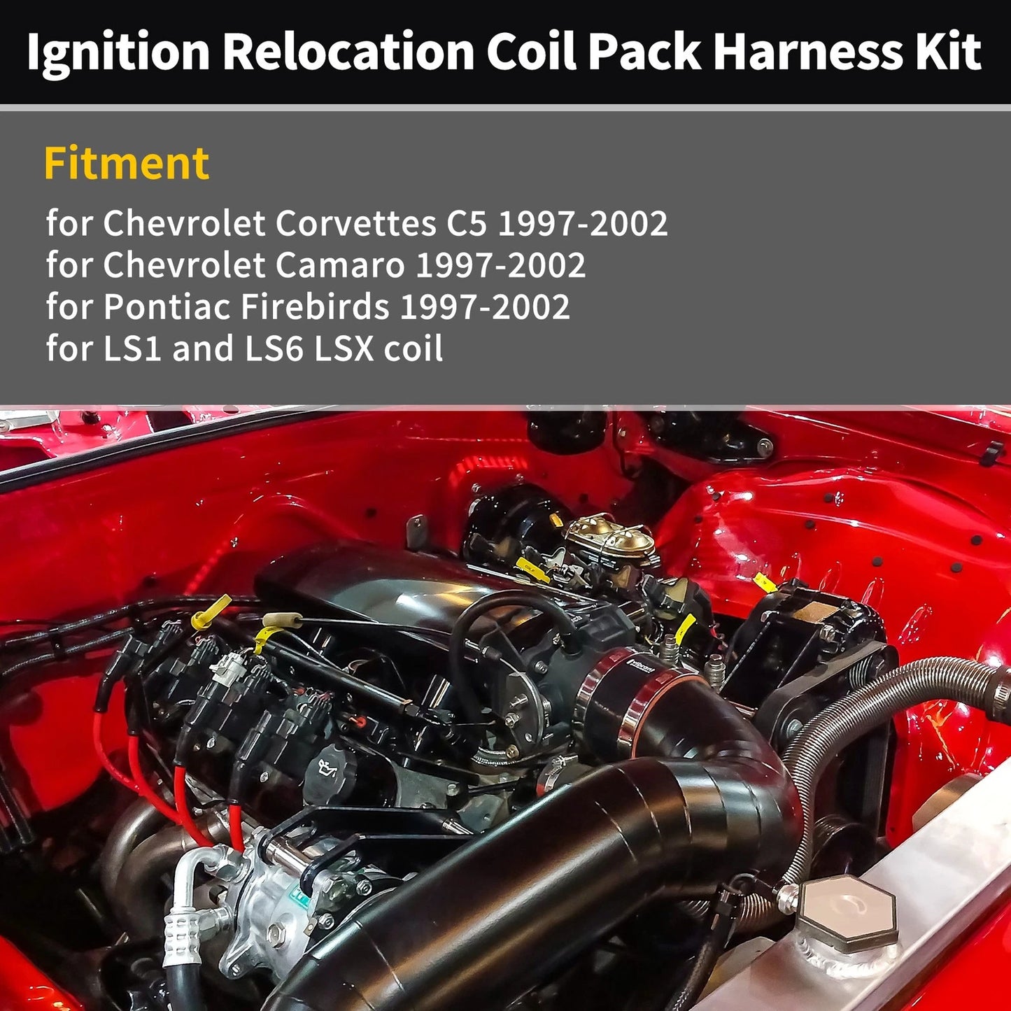 Ignition Relocation Coil Pack Harness Kit for Chevrolet Corvette C5