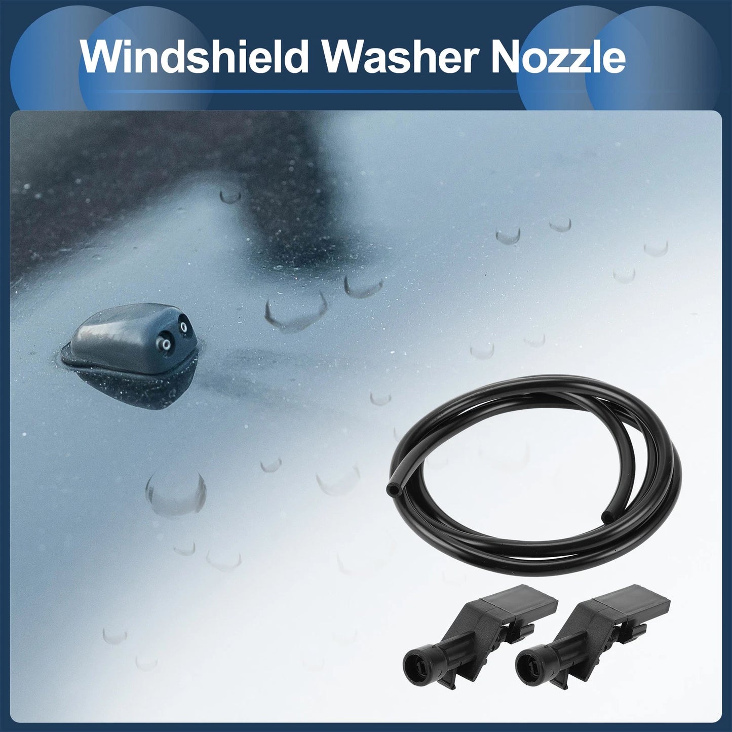 Windshield Washer Nozzle & Fluid Hose for Honda (2016-2023)