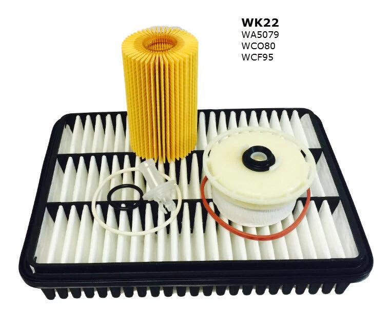 WESFIL 4.5L Filter Service Kit for Toyota Landcruiser VDJ78 VDJ79