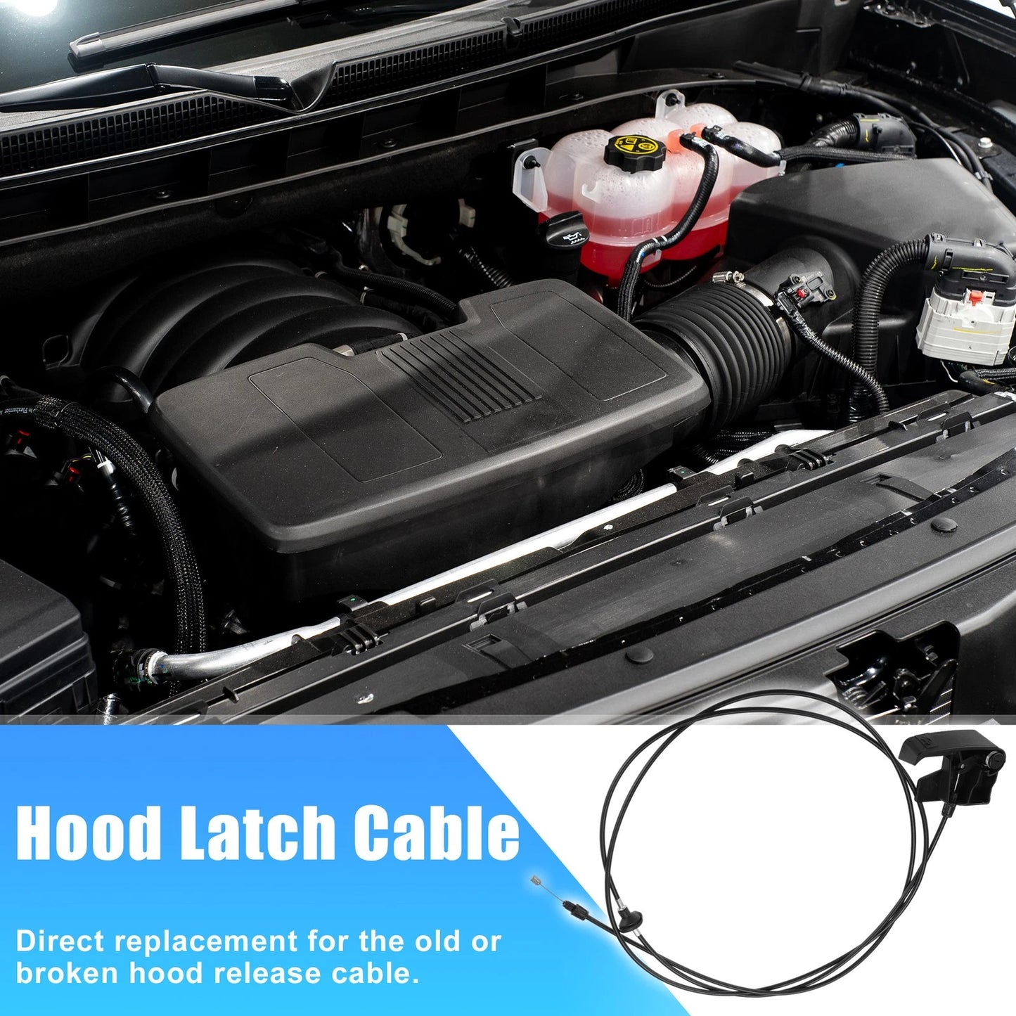 Hood Release Cable for Chevrolet Silverado for GMC Sierra