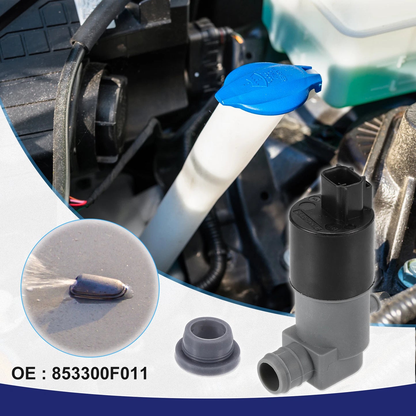 Windshield Washer Motor Pump for Toyota Yaris (2006-2011)