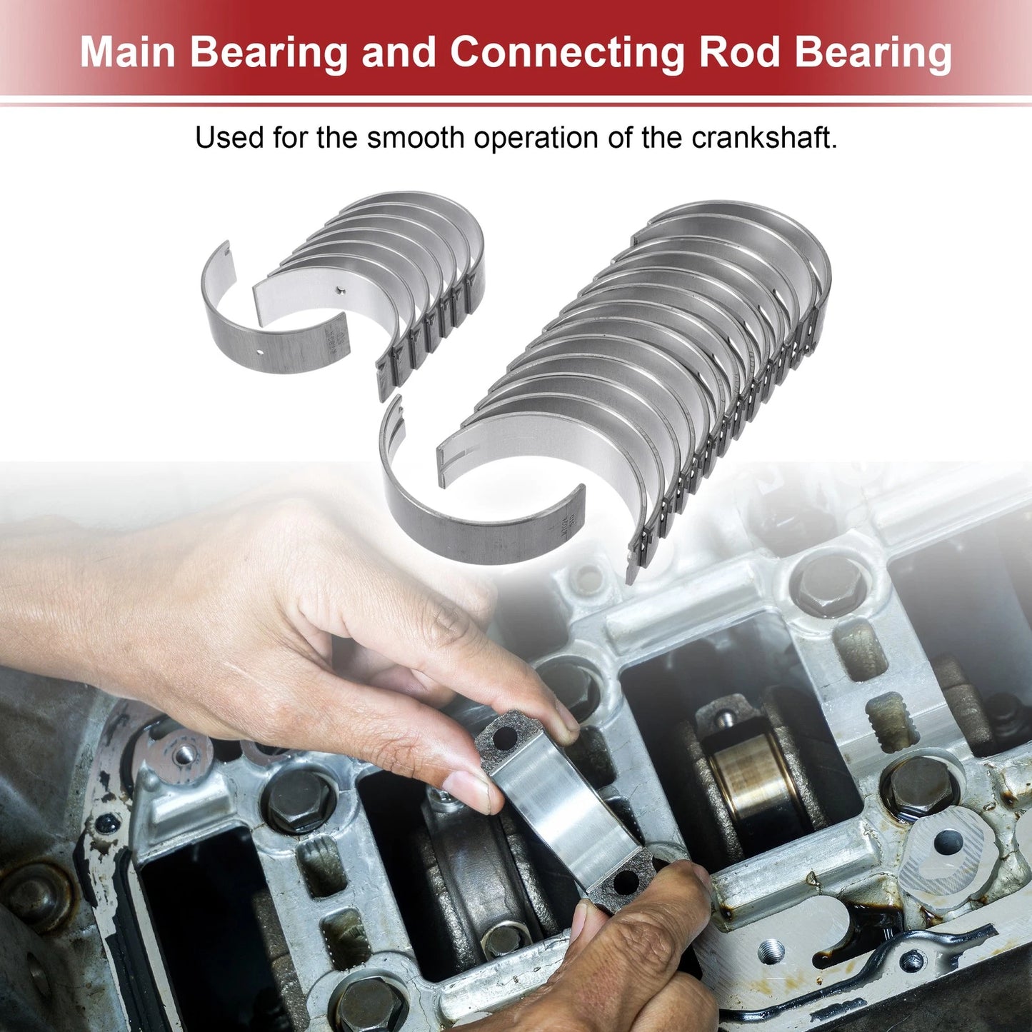 Main Bearing & Connecting Rod Bearing Kit for Toyota Land Cruiser (2002-2010)