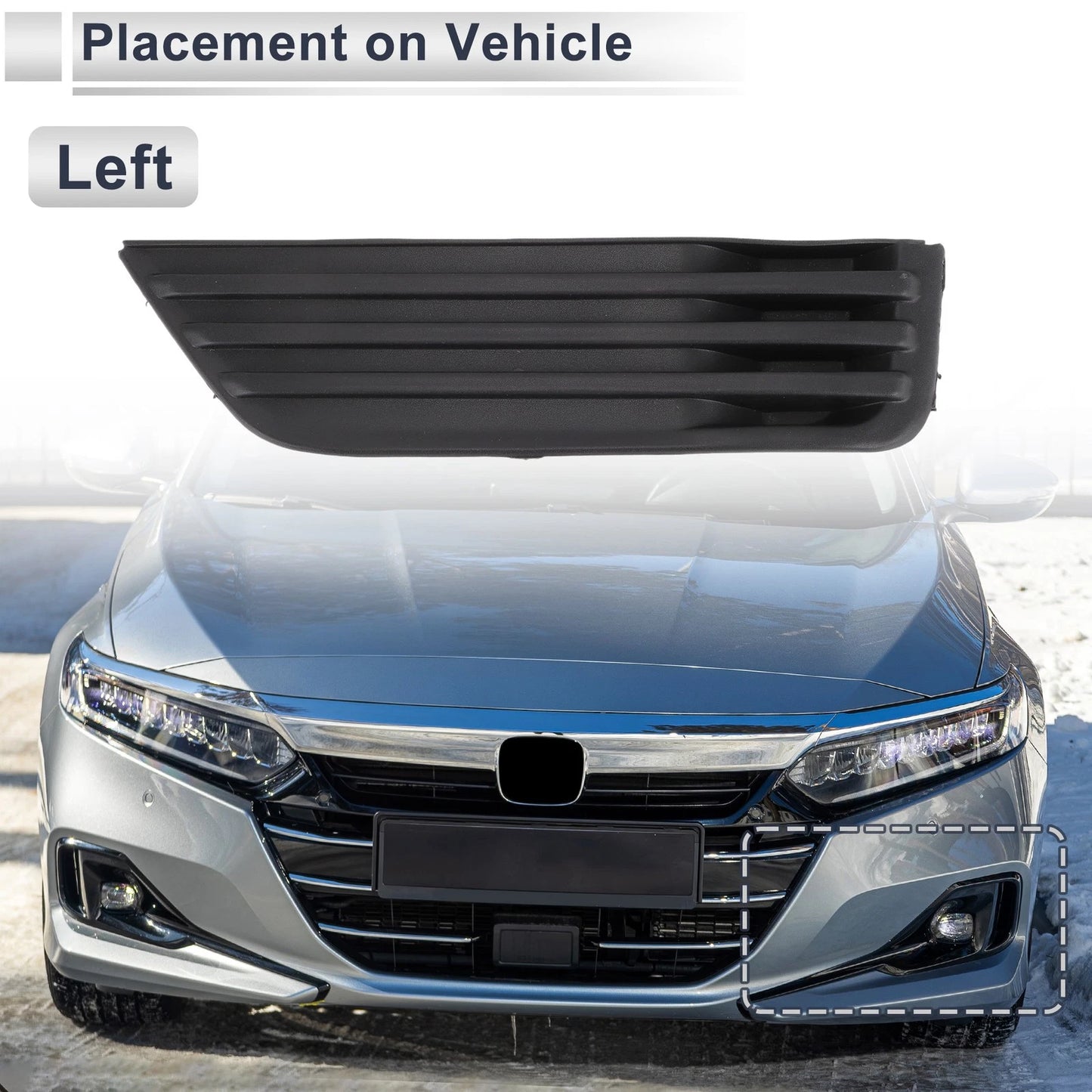 Front Left Fog Light Grill for Ford Focus (2009-2012)