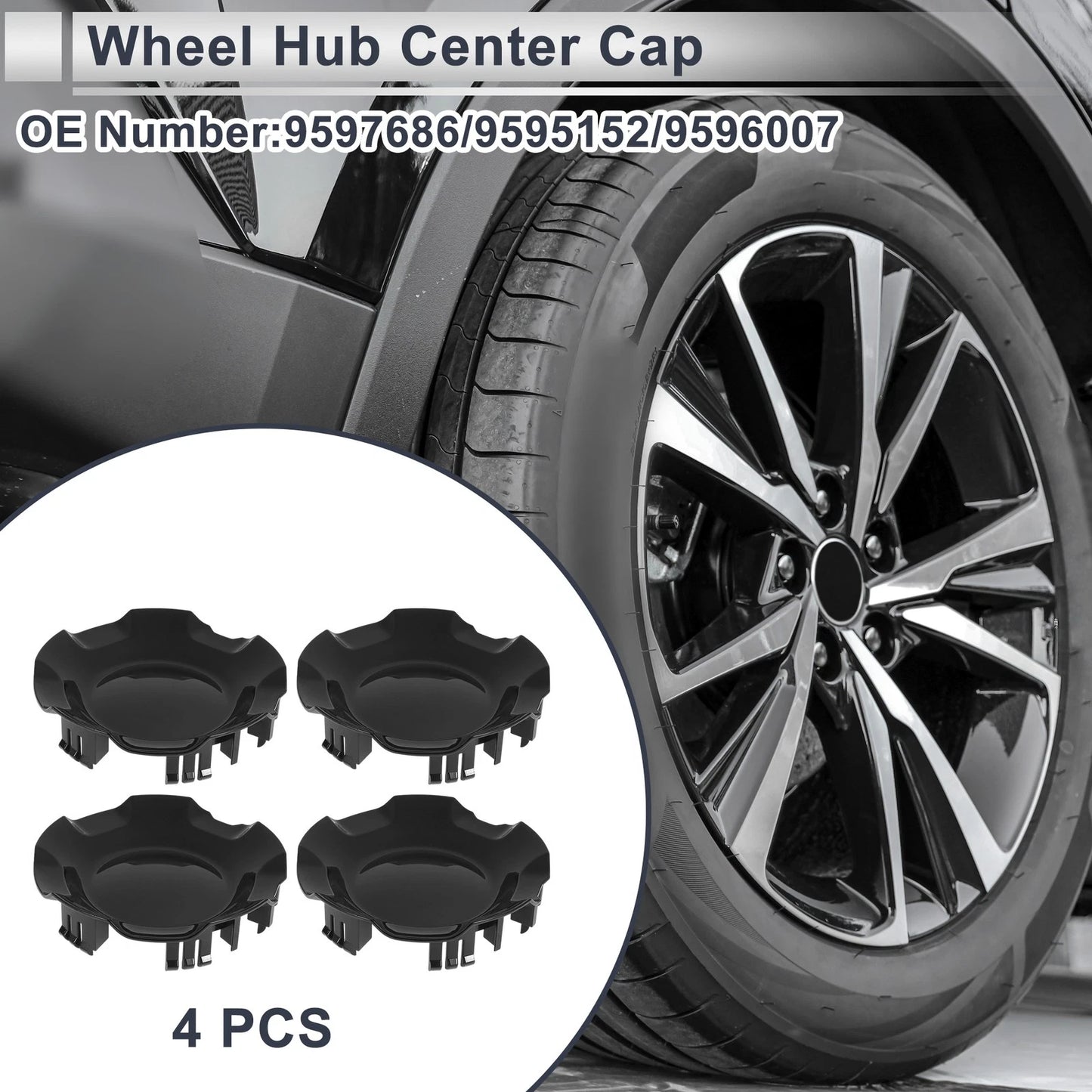 Wheel Center Cap 5-SPOKE 20��� for Chevy Avalanche (2007 - 2013)