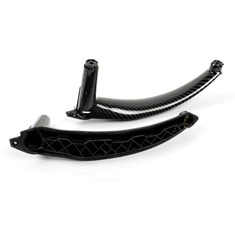 Carbon Interior Window Switch Door Panel Handle Armrest For BMW X5 X6 E70 E71