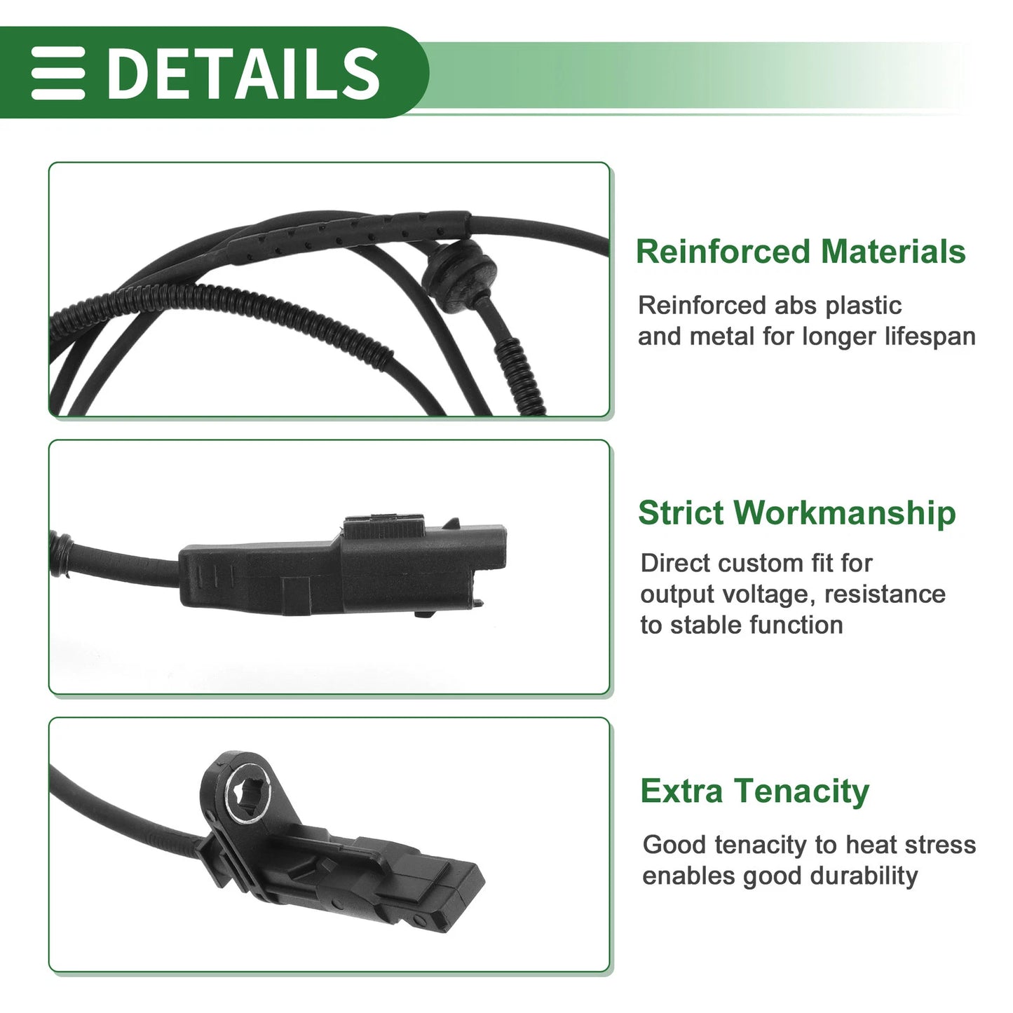 ABS Wheel Speed Sensor for PEUGEOT 407 (2004-2011)