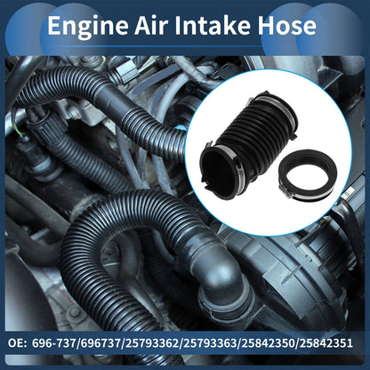 Engine Air Intake Hose for Chevrolet Cobalt L4 2.4L Rubber Clamp