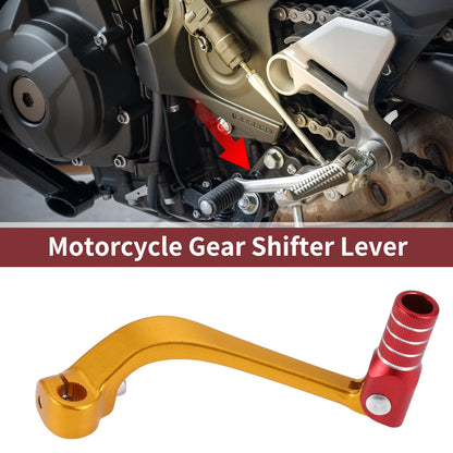 Folding Gear Shifter Lever for Honda CRF110F Gold Tone Red (2013–2018)